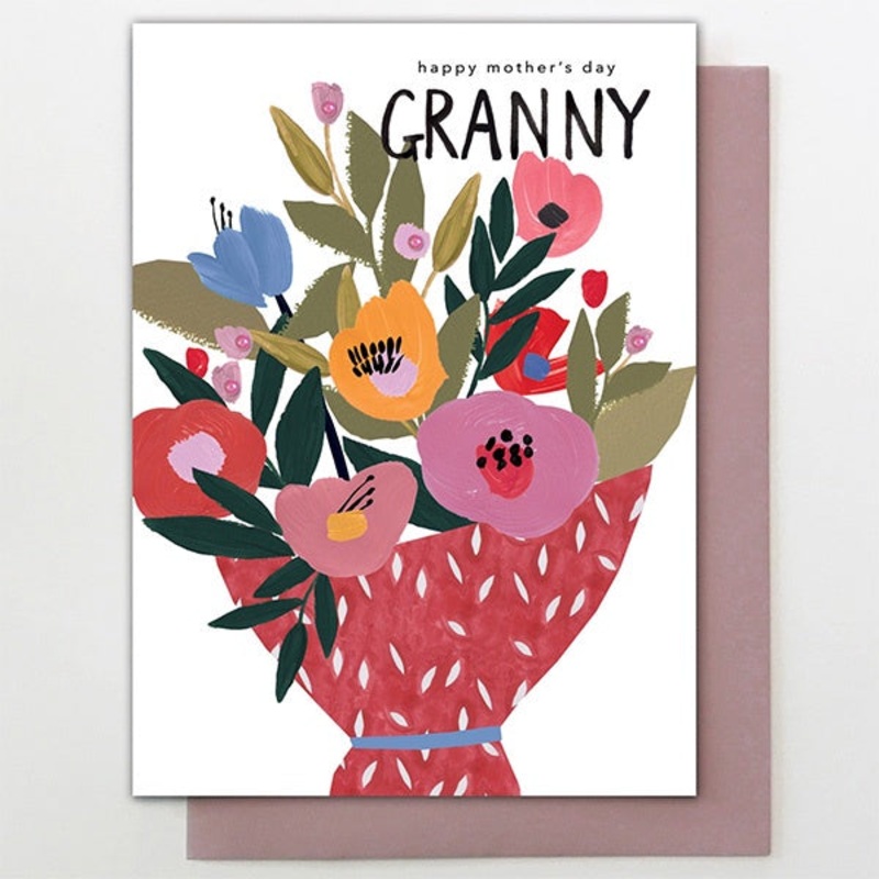 Flower Bouquet For Granny Card