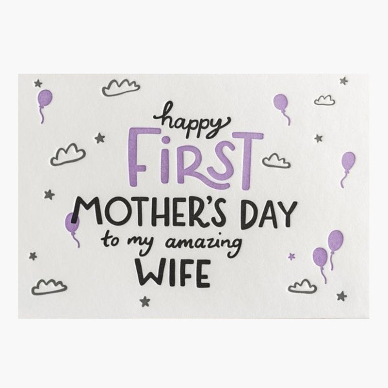 Happy First Mothers Day to My Amazing Wife Card