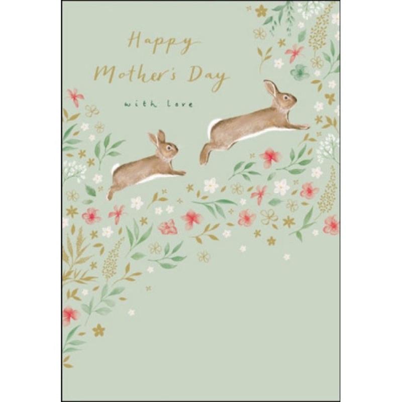 Happy Mothers Day with Love Rabbits Card