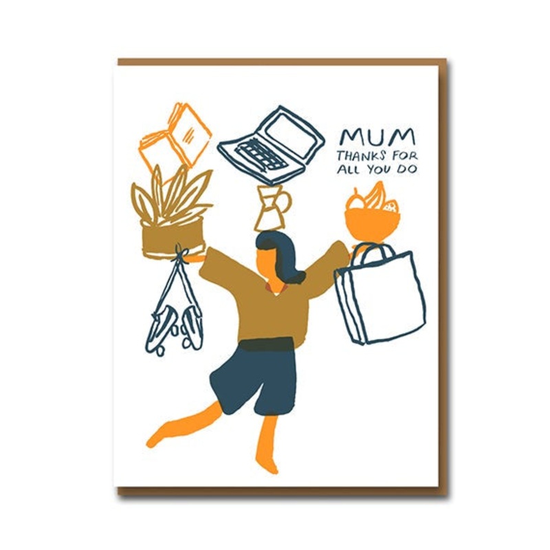 Juggling Mum Thanks Mother's Day Card