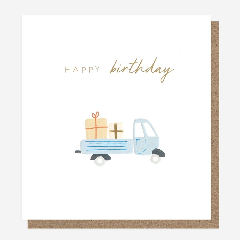Happy Birthday Truck Card