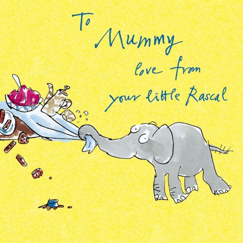 Love From Your Little Rascal Quentin Blake Mother's Day Card