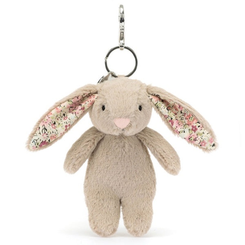 Blossom Beige Bunny Bag Charm