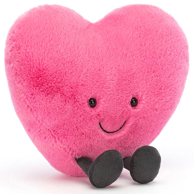 Amuseables Hot Pink Heart Large
