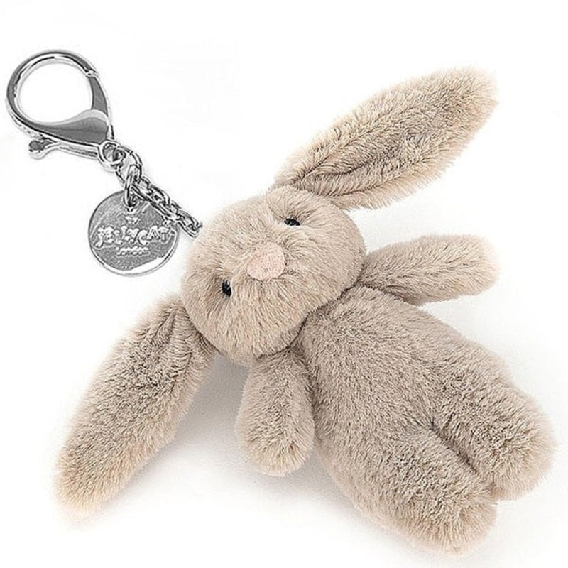 Beige Bashful Bunny Bag Charm
