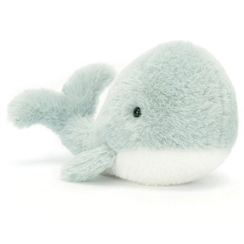 Wavelly Whale Grey