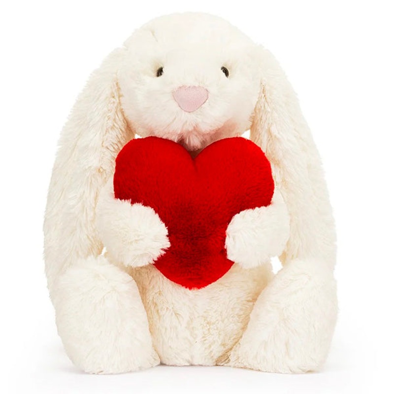 Bashful Red Love Heart Bunny