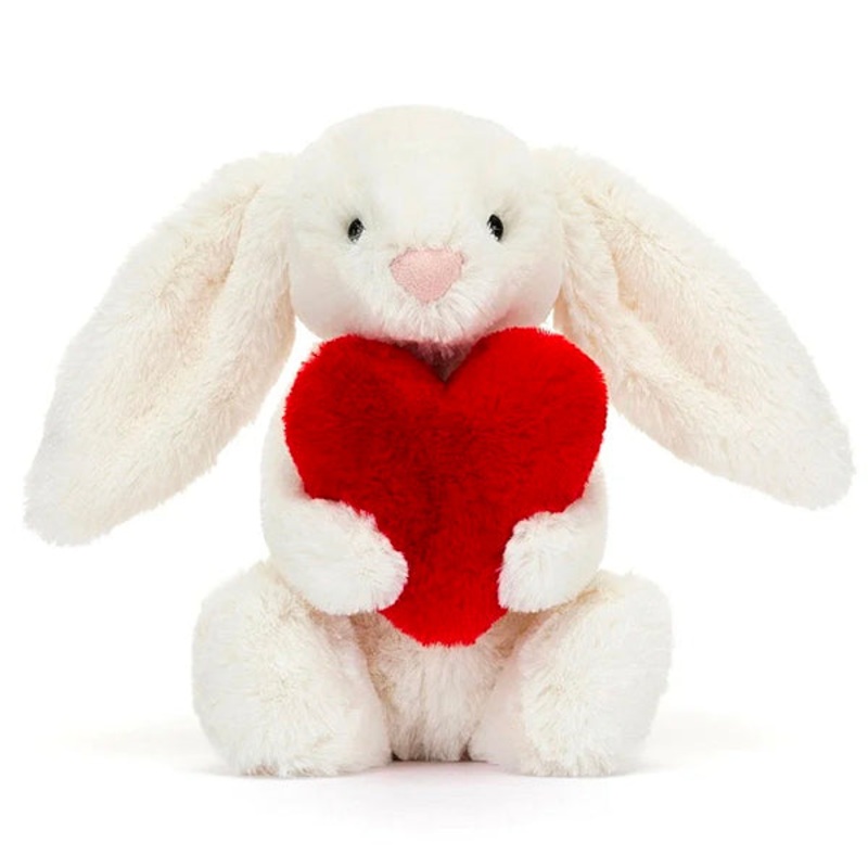 Bashful Red Love Heart Bunny Little