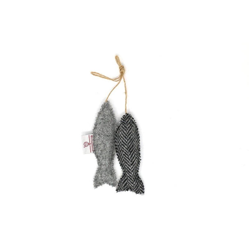 Harris Tweed Fish Pair