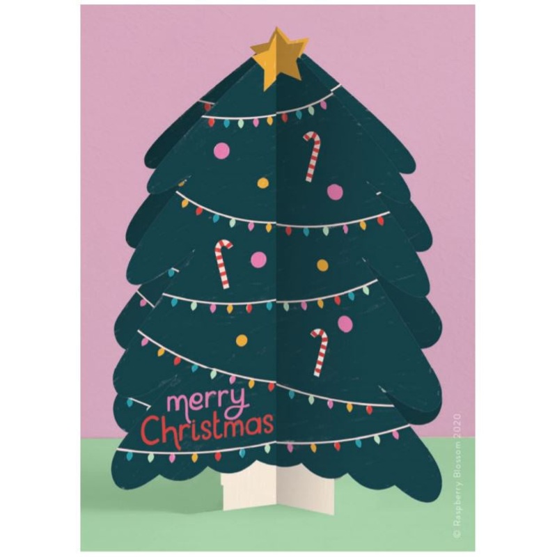 Christmas Tree Fold-out Christmas Card