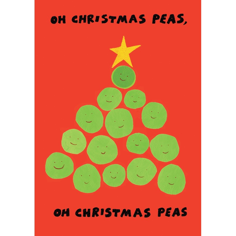 Morag Hood Christmas Peas Card