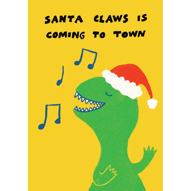 Morag Hood Santa Claws Christmas Card