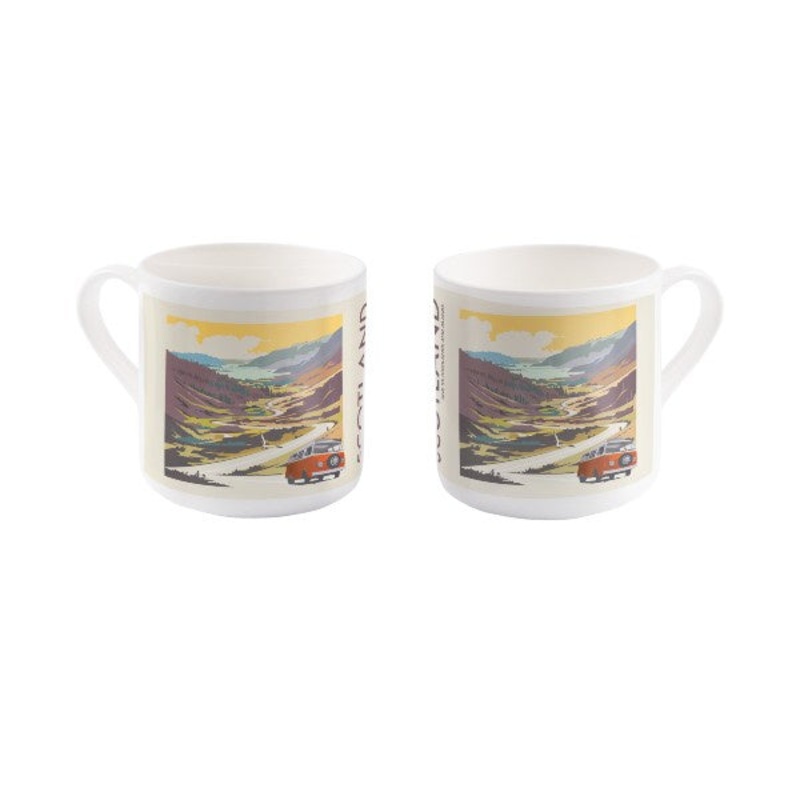 Scotland VW Campervan Mug