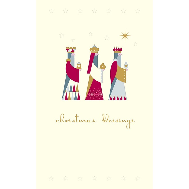 Christmas Blessings 3 Kings Card