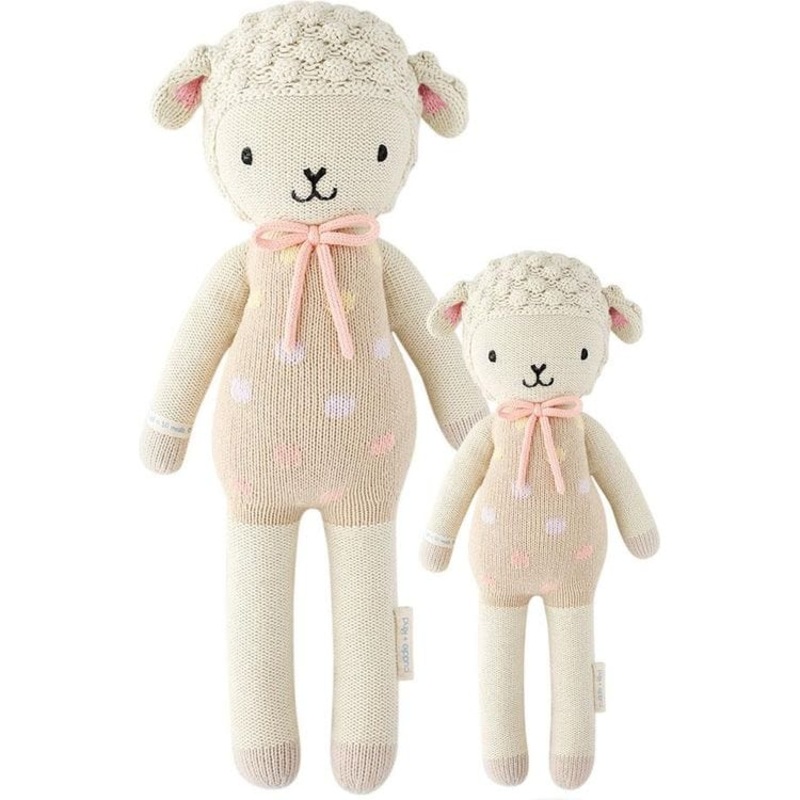 Regular 20" Lucy the Lamb (Pastel) Hand-Knit Doll