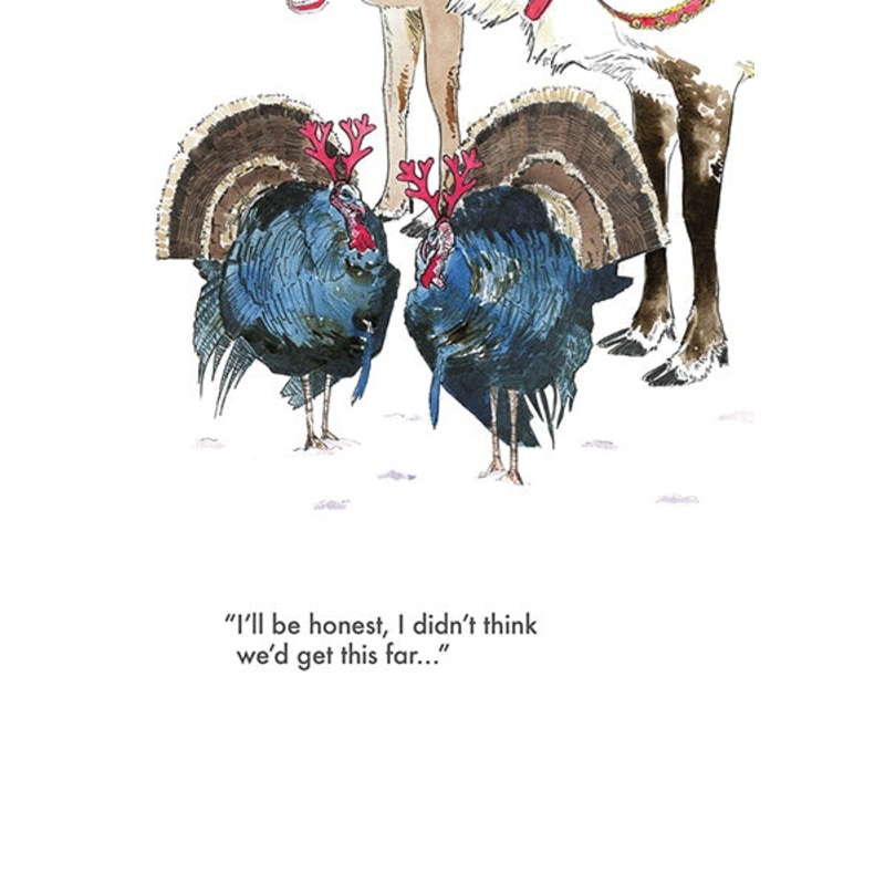 Turkeys Christmas Card