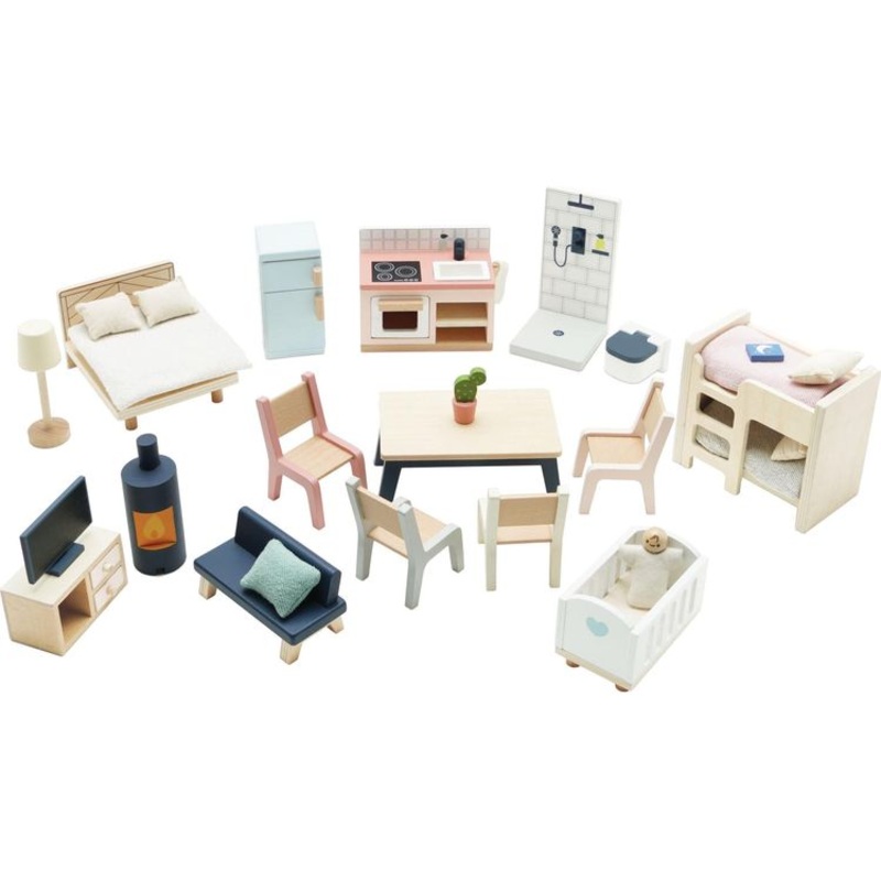 Complete Dollhouse Furniture Set