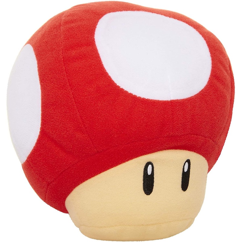 Super Mario Bros. 8 Inch 1 Up Mushroom Plush with Sound