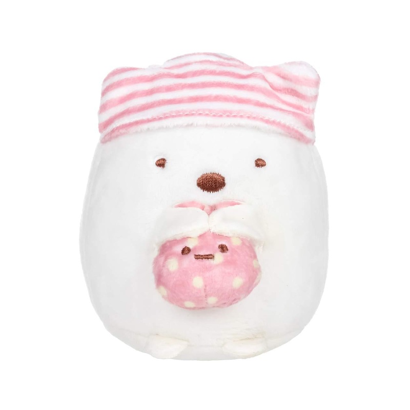 Sumikko Gurashi 4 Inch Plush - Shirokuma White Bear in Pajamas
