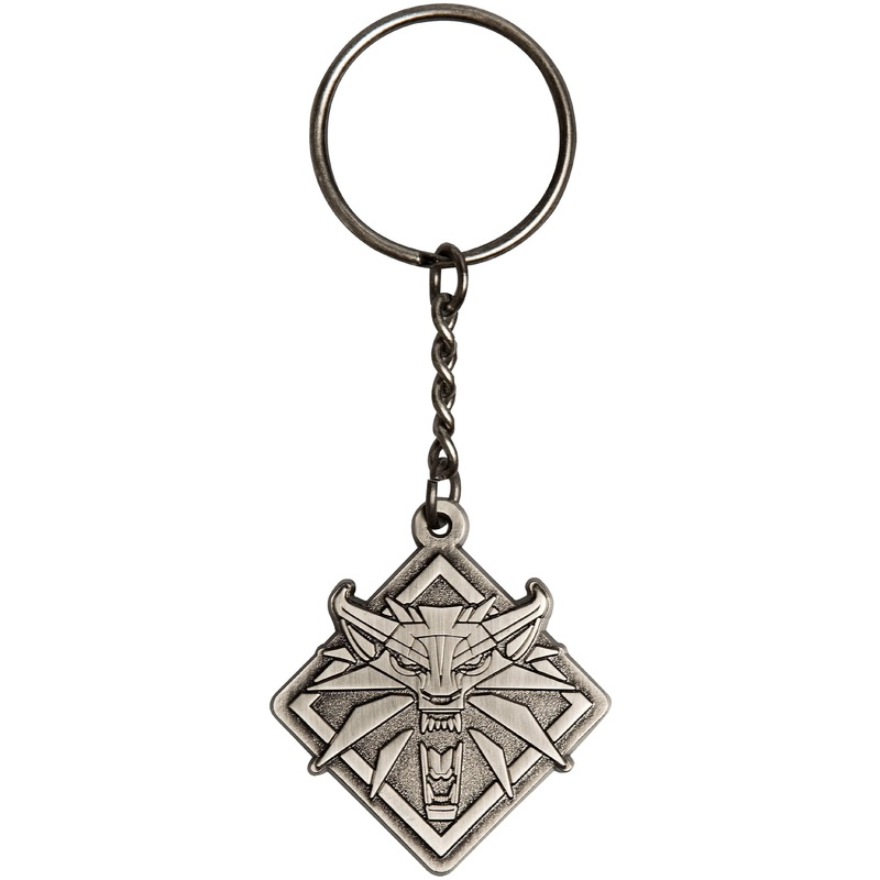 The Witcher 3 White Wolf Medallion Medallion Keychain