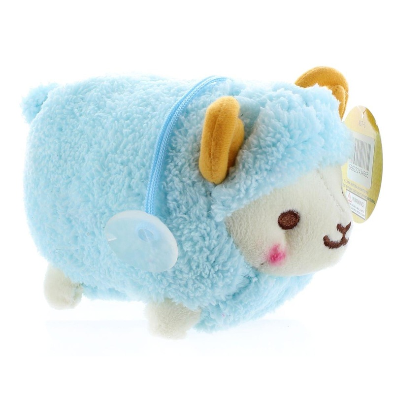 Prime Plush 6" Stuffed Animal with Sound Fluffy Sheep Blue