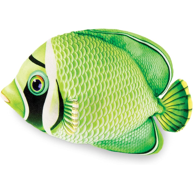 Real Planet Butterfly Fish Green 13 Inch Realistic Soft Plush