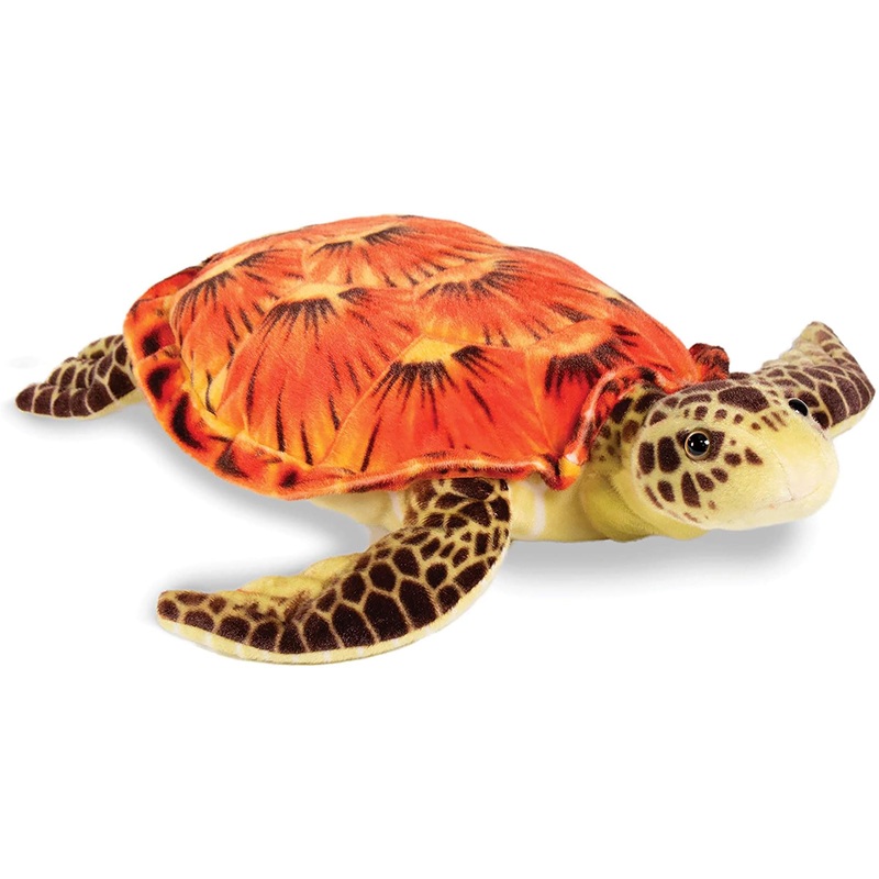 Real Planet Sea Turtle Brown 19.75 inch Realistic Soft Plush