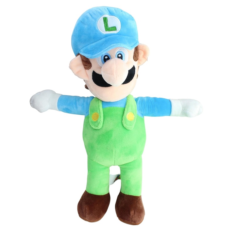 Super Mario 16 Inch Character Plush | Ice Luigi