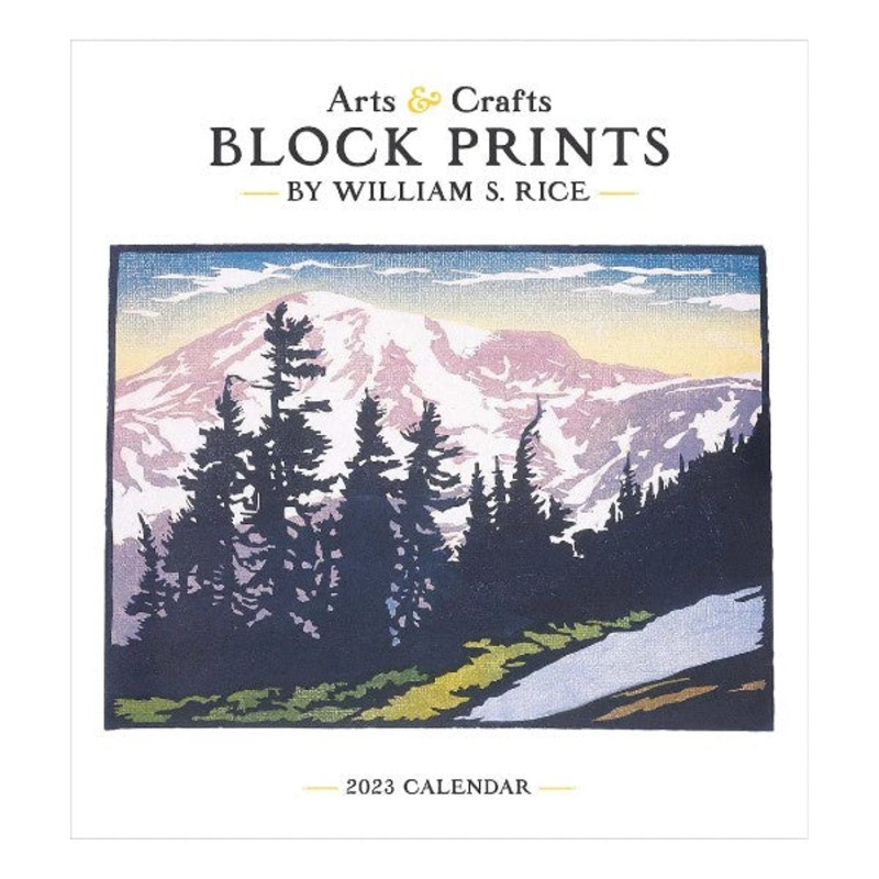 Arts & Crafts Block Print 2023 Wall Calendar