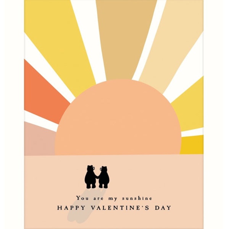 You Are My Sunshine Bear Valentines Day Card