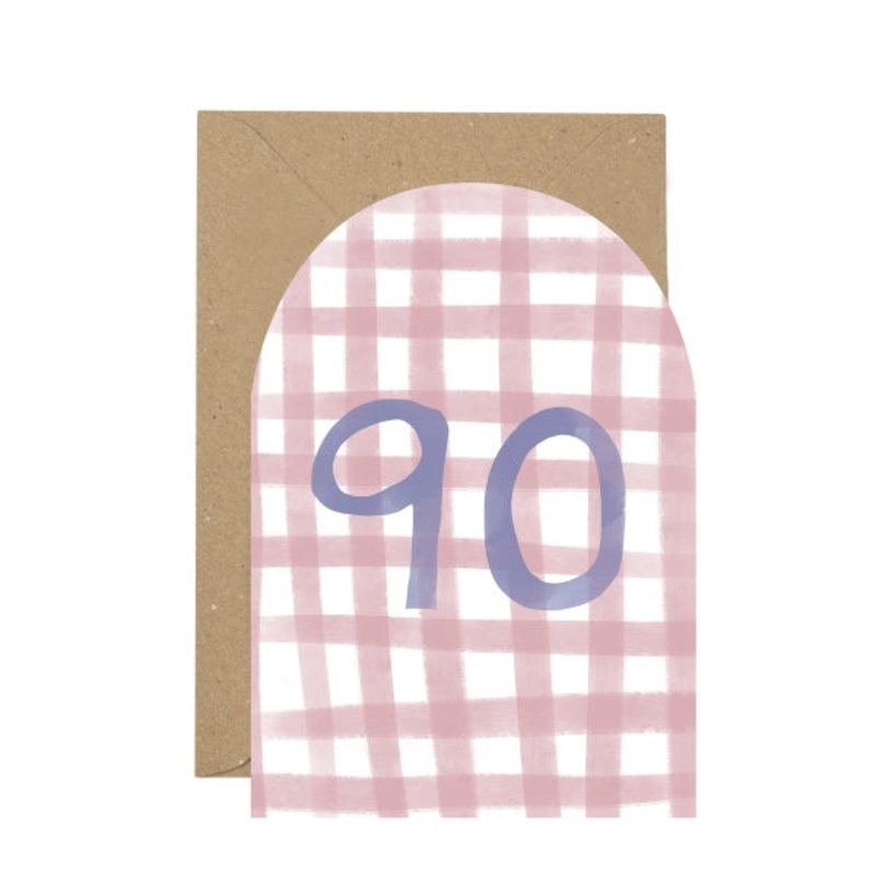 90 Curved Card