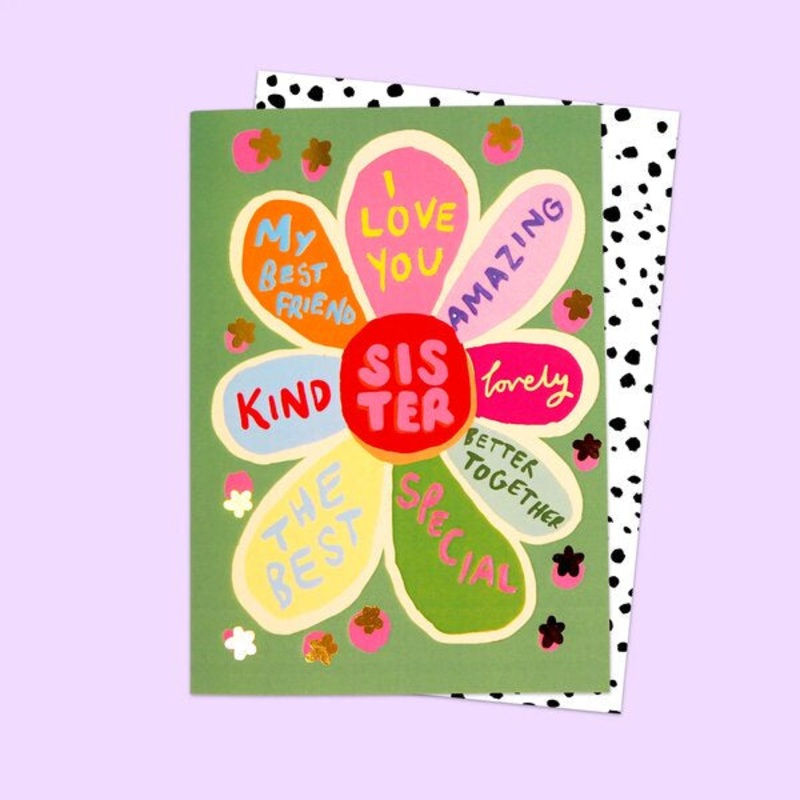 Amazing Sister Flower Card