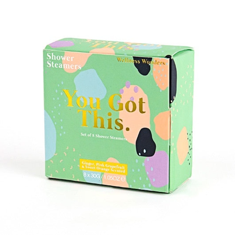 You Got This Ginger, Pink Grapefruit and Sweet Orange Scented Set of 8 Shower Steamers