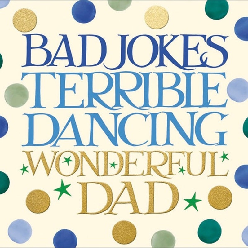 Bad Jokes Terrible Dancing Wonderful Dad Card
