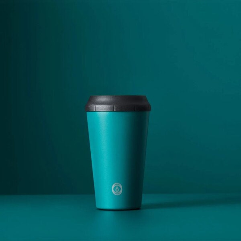 TOPL Reusable Cup 12oz in Teal Green