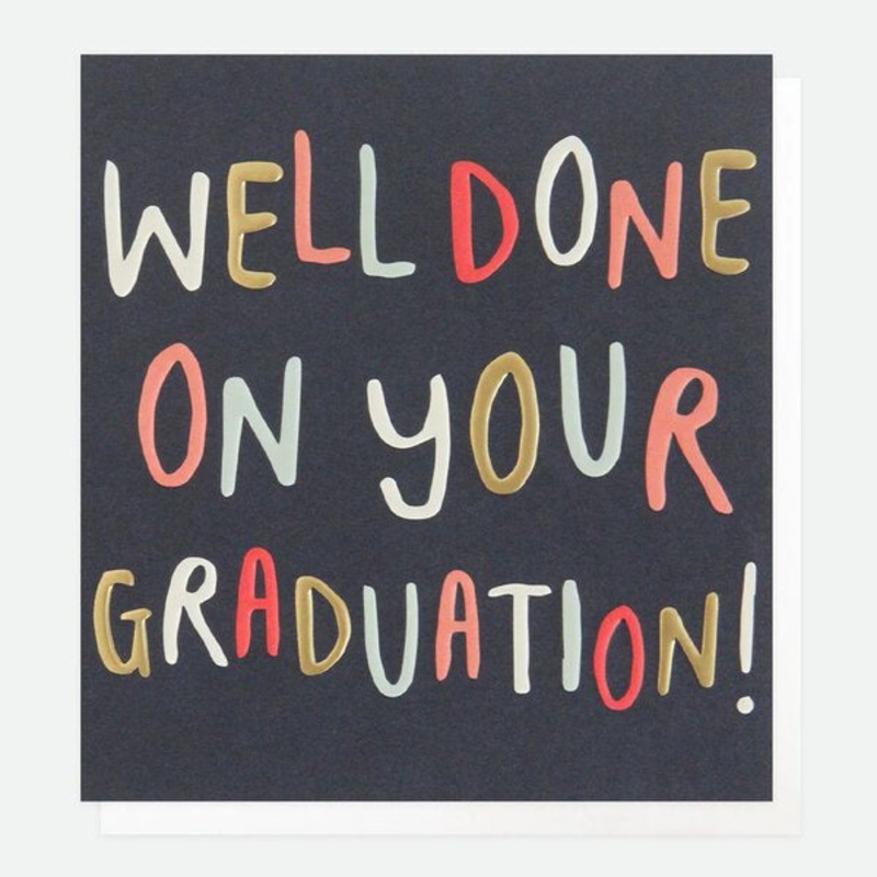 Well Done On Your Graduation Card