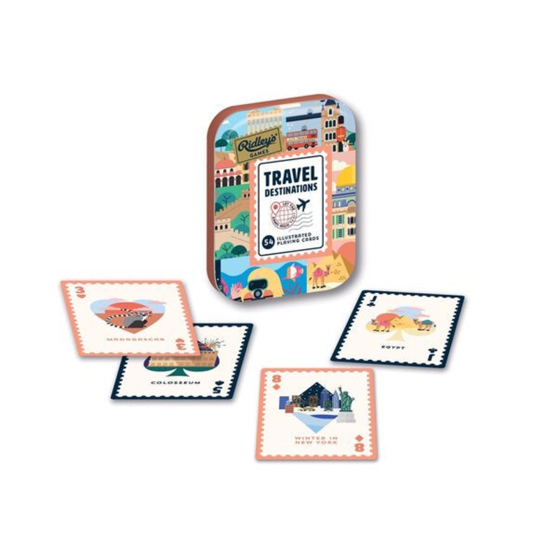 Travel Destinations Playing Cards