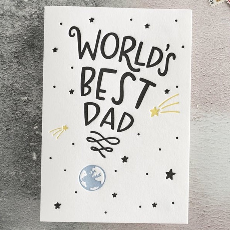 World's Best Dad Card