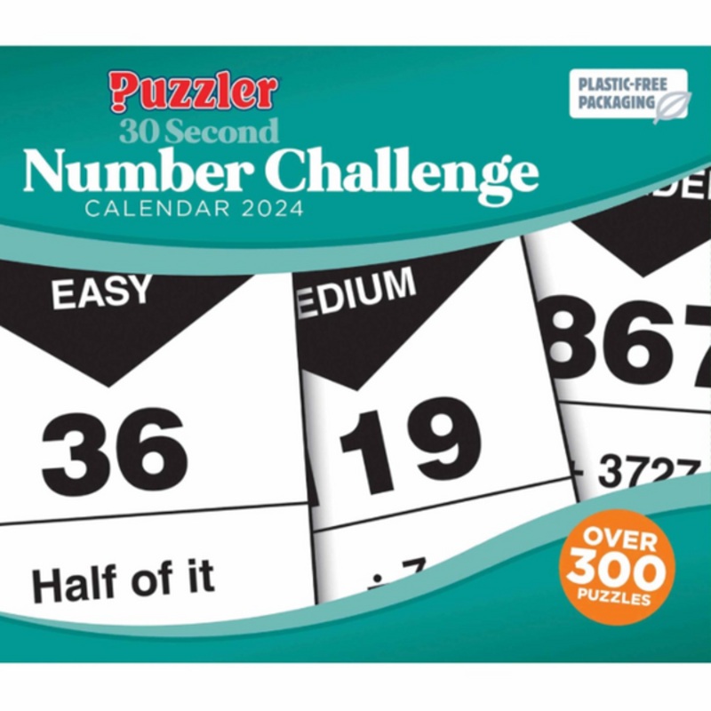 30 Second Number Challenge Desk Quiz 2024