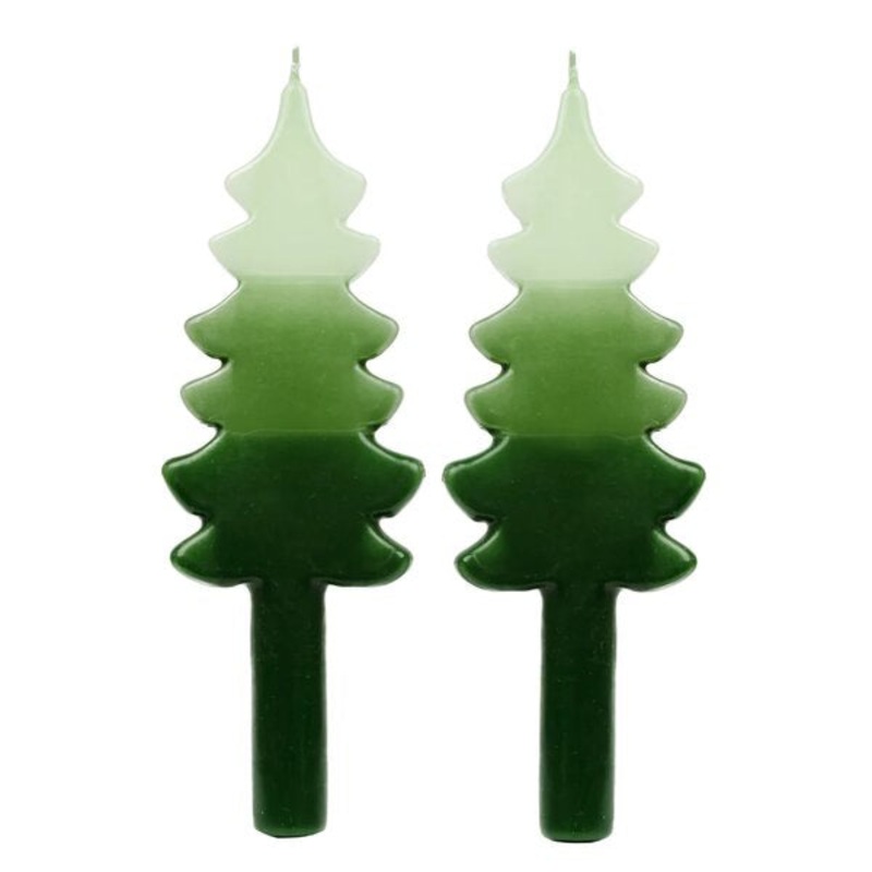 Tree Shaped Candle Green 20cm