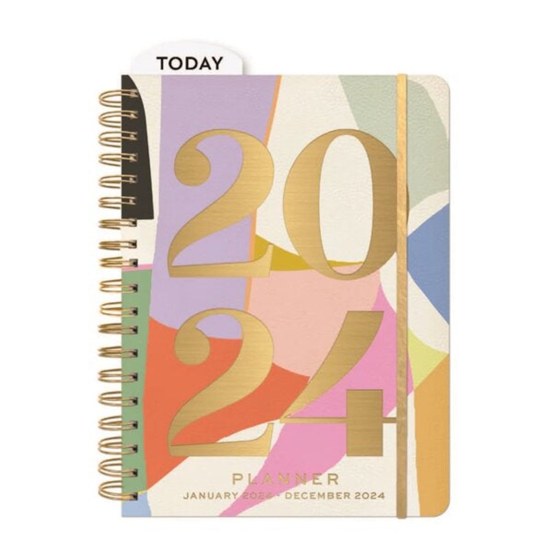 2024 12 Month Planner - Abstract