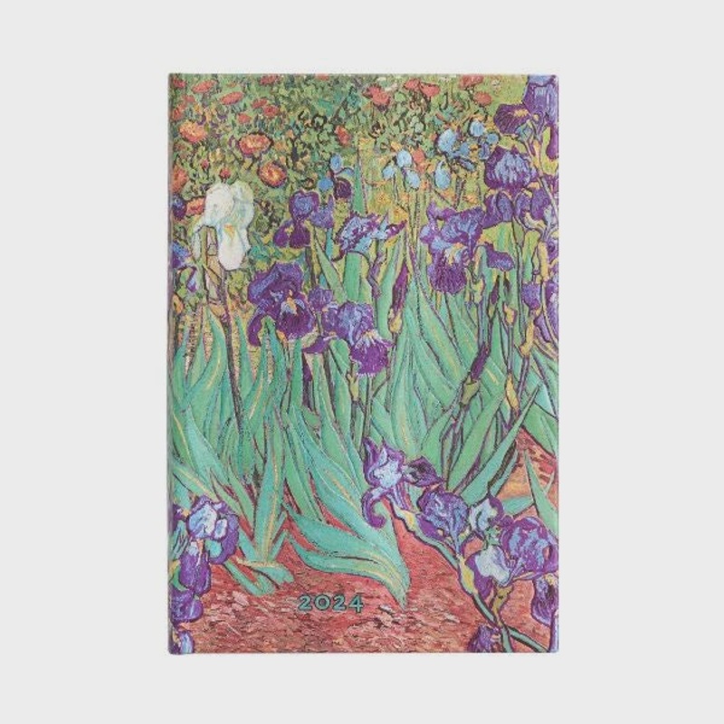 Van Gogh Irises Mini 12 Month Weekly Diary 2024