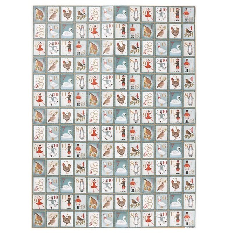 12 Days Of Christmas Sheet Wrap