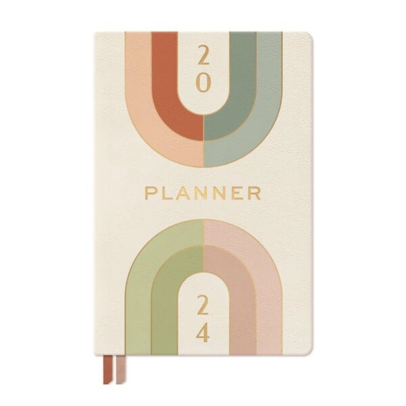 2024 12 Month Planner - Rainbow Arches