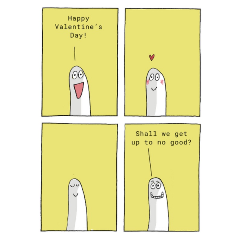 Up To No Good Valentine's Card