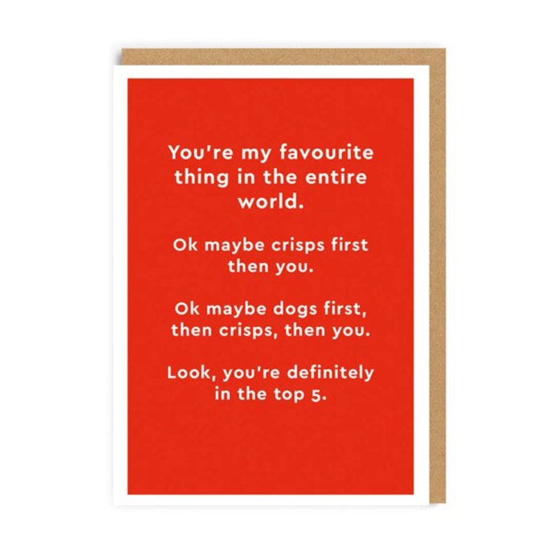 You're My Favourite Thing Valentine's Day Card