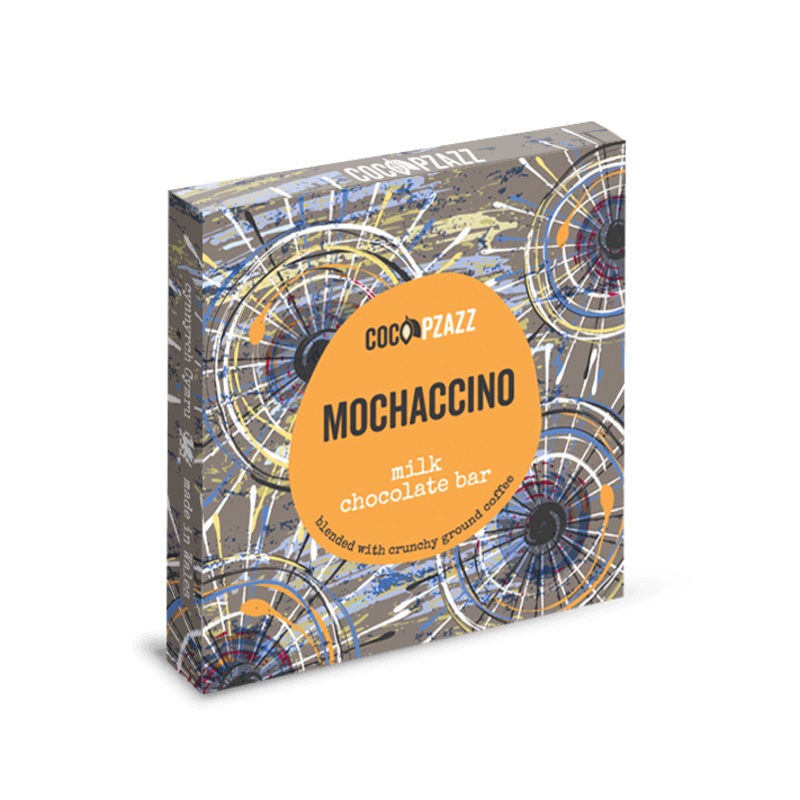 Coco Pzazz Mochaccino Milk Chocolate Bar