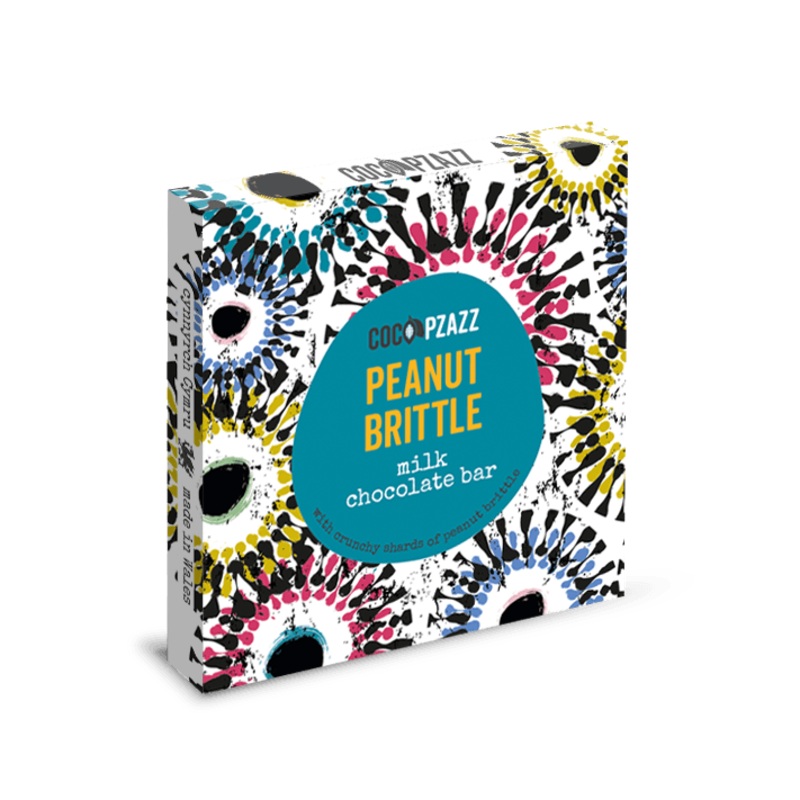 Coco Pzazz Peanut Brittle Milk Chocolate Bar