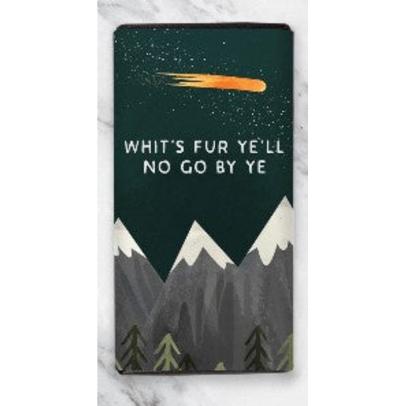 Whits Fur Yell No Go By Ye Salted Caramel Milk Chocolate Bar 100g