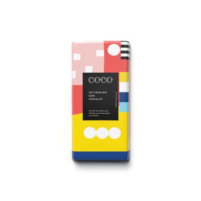 Hot Cross Bun Dark Chocolate Bar
